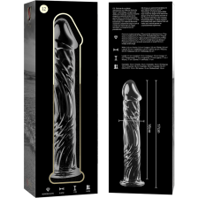 NEBULA SERIES BY IBIZA - MODEL 12 DILDO GLASS CLEAR 17 CM -O- 3.5 CM