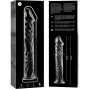 NEBULA SERIES BY IBIZA - MODEL 12 DILDO GLASS CLEAR 17 CM -O- 3.5 CM