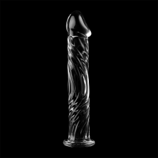 NEBULA SERIES BY IBIZA - MODEL 12 DILDO GLASS CLEAR 17 CM -O- 3.5 CM