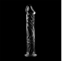 NEBULA SERIES BY IBIZA - MODEL 12 DILDO BOROSILICATE GLASS CLEAR 17 CM -O- 3.5 CM