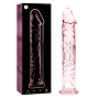 NEBULA SERIES BY IBIZA - MODELO 12 DILDO VIDRO BOROSILICADO ROSA 17 CM -O- 3.5 CM