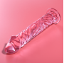 NEBULA SERIES BY IBIZA - MODELO 12 DILDO VIDRO BOROSILICADO ROSA 17 CM -O- 3.5 CM