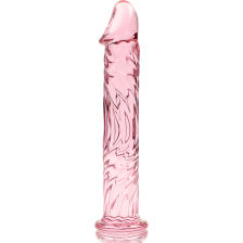 NEBULA SERIES BY IBIZA - MODEL 12 DILDO BOROSILICATE GLASS PINK 17 CM -O- 3.5 CM