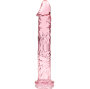 NEBULA SERIES BY IBIZA - MODELLO 12 DILDO IN VETRO BOROSILICATO ROSA 17 CM -O- 3.5 CM