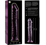 NEBULA SERIES BY IBIZA - MODELLO 12 DILDO IN VETRO BOROSILICATO ROSA 17 CM -O- 3.5 CM