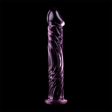 NEBULA SERIES BY IBIZA - MODEL 12 DILDO BOROSILICATE GLASS PINK 17 CM -O- 3.5 CM