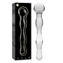 NEBULA SERIES BY IBIZA - MODEL 13 DILDO GLASS CLEAR 18 CM -O- 3.5 CM