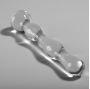 NEBULA SERIES BY IBIZA - MODEL 13 DILDO BOROSILICATE GLASS CLEAR 18 CM -O- 3.5 CM