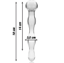 NEBULA SERIES BY IBIZA - MODEL 13 DILDO BOROSILICATE GLASS CLEAR 18 CM -O- 3.5 CM