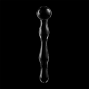 NEBULA SERIES BY IBIZA - MODEL 13 DILDO GLASS CLEAR 18 CM -O- 3.5 CM