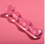 NEBULA SERIES BY IBIZA - MODEL 13 DILDO GLASS PINK 18 CM -O- 3.5 CM
