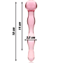 NEBULA SERIES BY IBIZA - MODEL 13 DILDO GLASS PINK 18 CM -O- 3.5 CM
