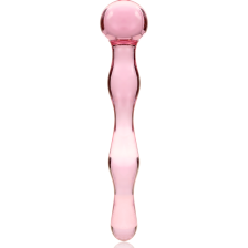 NEBULA SERIES BY IBIZA - MODELLO 13 DILDO IN VETRO BOROSILICATO ROSA 18 CM -O- 3.5 CM