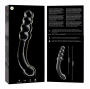 NEBULA SERIES BY IBIZA - MODEL 14 DILDO GLASS CLEAR 18.5 CM -O- 3 CM