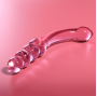 NEBULA SERIES BY IBIZA - MODEL 14 DILDO BOROSILICATE GLASS PINK 18.5 CM -O- 3 CM