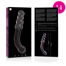 NEBULA SERIES BY IBIZA - MODEL 14 DILDO GLASS PINK 18.5 CM -O- 3 CM