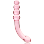 NEBULA SERIES BY IBIZA - MODEL 14 DILDO BOROSILICATE GLASS PINK 18.5 CM -O- 3 CM