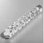 NEBULA SERIES BY IBIZA - MODEL 15 DILDO GLASS CLEAR 18.5 CM -O- 3 CM