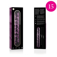 NEBULA SERIES BY IBIZA - MODEL 15 DILDO GLASS PINK 18.5 CM -O- 3 CM