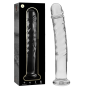 NEBULA SERIES BY IBIZA - MODEL 16 DILDO GLASS CLEAR 18.5 CM -O- 3 CM