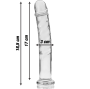 NEBULA SERIES BY IBIZA - MODEL 16 DILDO GLASS CLEAR 18.5 CM -O- 3 CM