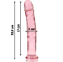 NEBULA SERIES BY IBIZA - MODELO 16 DILDO VIDRO BOROSILICADO ROSA 18.5 CM -O- 3 CM