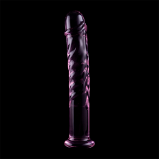 NEBULA SERIES BY IBIZA - MODEL 16 DILDO BOROSILICATE GLASS PINK 18.5 CM -O- 3 CM