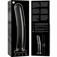 NEBULA SERIES BY IBIZA - MODEL 17 DILDO GLASS CLEAR 18.5 CM -O- 3 CM