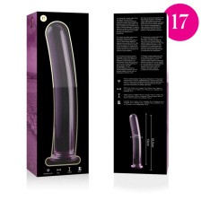 NEBULA SERIES BY IBIZA - MODEL 17 DILDO GLASS PINK 18.5 CM -O- 3 CM