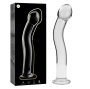 NEBULA SERIES BY IBIZA - MODEL 18 DILDO GLASS CLEAR 18.5 CM -O- 3.5 CM