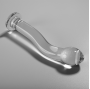 SÉRIE NEBULA BY IBIZA - MODELO 18 DILDO VIDRO BOROSILICADO TRANSPARENTE 18.5 CM -O- 3.5 CM