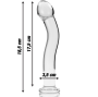 NEBULA SERIES BY IBIZA - MODELL 18 DILDO BOROSILIKATGLAS KLAR 18.5 CM -O- 3.5 CM