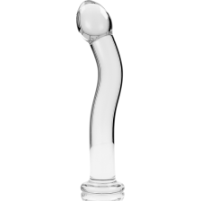 NEBULA SERIES BY IBIZA - MODEL 18 DILDO GLASS CLEAR 18.5 CM -O- 3.5 CM
