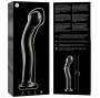 NEBULA SERIES BY IBIZA - MODEL 18 DILDO GLASS CLEAR 18.5 CM -O- 3.5 CM