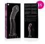 NEBULA SERIES BY IBIZA - MODELLO 18 DILDO IN VETRO BOROSILICATO ROSA 18.5 CM -O- 3.5 CM
