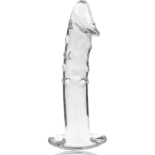 NEBULA SERIES BY IBIZA - MODEL 19 DILDO GLASS CLEAR 18.5 CM -O- 4 CM
