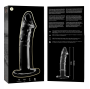 NEBULA SERIES BY IBIZA - MODEL 19 DILDO GLASS CLEAR 18.5 CM -O- 4 CM