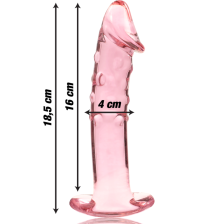 NEBULA SERIES BY IBIZA - MODEL 19 DILDO GLASS PINK 18.5 CM -O- 4 CM