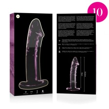NEBULA SERIES BY IBIZA - MODEL 19 DILDO GLASS PINK 18.5 CM -O- 4 CM
