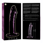 NEBULA SERIES BY IBIZA - MODELLO 19 DILDO IN VETRO BOROSILICATO ROSA 18.5 CM -O- 4 CM