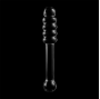 NEBULA SERIES BY IBIZA - MODELLO 20 DILDO IN VETRO BOROSILICATO TRASPARENTE 20.5 CM -O- 3 CM