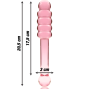 NEBULA SERIES BY IBIZA - MODEL 20 DILDO GLASS PINK 20.5 CM -O- 3 CM