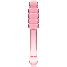 NEBULA SERIES BY IBIZA - MODÈLE 20 GODE EN VERRE BOROSILICATE ROSE 20.5 CM -O- 3 CM