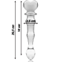 NEBULA SERIES BY IBIZA - MODEL 21 DILDO GLASS CLEAR 20.5 CM -O- 3.5 CM
