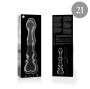 NEBULA SERIES BY IBIZA - MODEL 21 DILDO GLASS CLEAR 20.5 CM -O- 3.5 CM