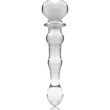 NEBULA SERIES BY IBIZA - MODEL 21 DILDO GLASS CLEAR 20.5 CM -O- 3.5 CM