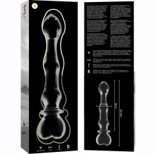 NEBULA SERIES BY IBIZA - MODEL 21 DILDO GLASS CLEAR 20.5 CM -O- 3.5 CM