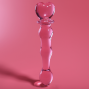 NEBULA SERIES BY IBIZA - MODEL 21 DILDO GLASS PINK 20.5 CM -O- 3.5 CM