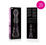 NEBULA SERIES BY IBIZA - MODELLO 21 DILDO IN VETRO BOROSILICATO ROSA 20.5 CM -O- 3.5 CM