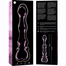 NEBULA SERIES BY IBIZA - MODEL 21 DILDO GLASS PINK 20.5 CM -O- 3.5 CM